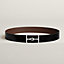 View: , Jumbo belt buckle & Reversible leather strap 38 mm
