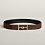 Jumbo belt buckle & Reversible leather strap 38 mm, view 2 of 3