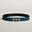 Jumbo belt buckle & Reversible leather strap 38 mm, view 2 of 3