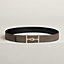 Jumbo belt buckle & Reversible leather strap 38 mm, view 2 of 3