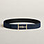 Jumbo belt buckle & Reversible leather strap 38 mm, view 2 of 3