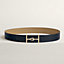 Jumbo belt buckle & Reversible leather strap 38 mm, view 1 of 3