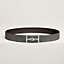 View: , Jumbo belt buckle & Reversible leather strap 38 mm