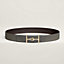 Jumbo belt buckle & Reversible leather strap 38 mm, view 2 of 3