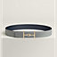 Jumbo belt buckle & Reversible leather strap 38 mm, view 2 of 3