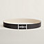 View: , Jumbo belt buckle & Reversible leather strap 38 mm