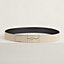 Jumbo belt buckle & Reversible leather strap 38 mm, view 2 of 3