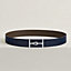 View: , Jumbo belt buckle & Reversible leather strap 38 mm