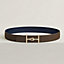Jumbo belt buckle & Reversible leather strap 38 mm, view 2 of 3