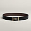 Jumbo belt buckle & Reversible leather strap 38 mm, view 1 of 3