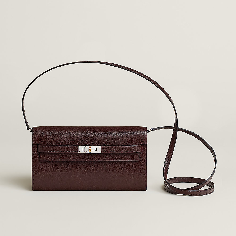 Kelly Classique To Go Electrum wallet - Red | Hermès Mainland China