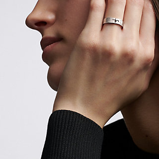 hermes ring white gold