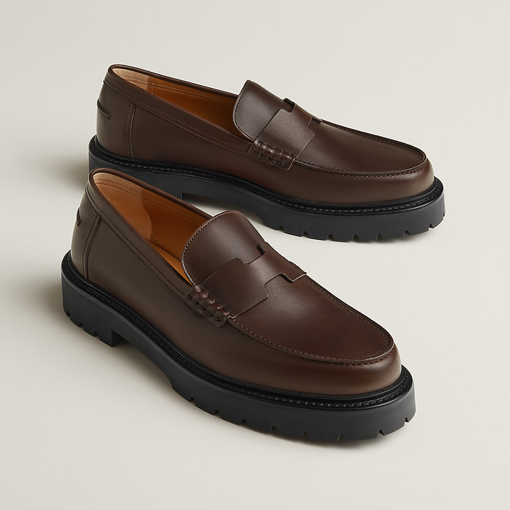 エルメス靴 Klement loafer - Brown | Hermès Mainland China