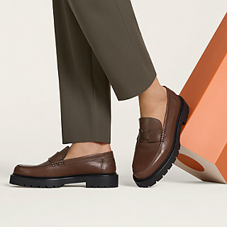 【シックな色合い☆】HERMES ladies モカシン Klement klement-loafer--251999ZANP-