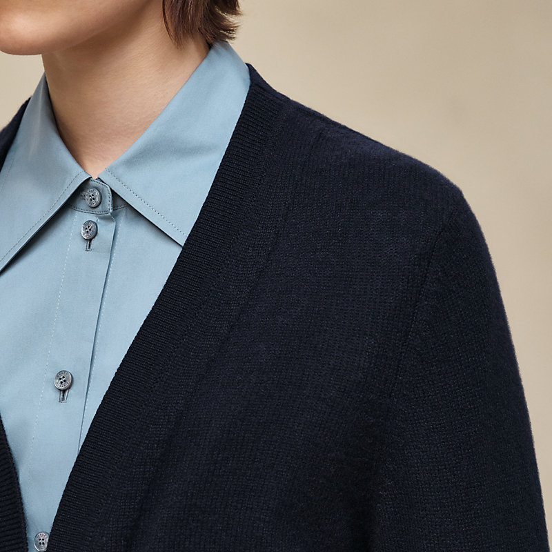 "L'Enseigne du Sellier" buttoned cashmere cardigan