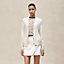 “L'Enseigne du Sellier”纽扣山羊绒开衫, 视图: 图片：产品佩戴, worn, 当前为第2张（共6张）