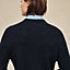 “L'Enseigne du Sellier”纽扣山羊绒开衫, 视图: 图片：产品佩戴, worn, 当前为第5张（共6张）