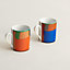 View: Back, La Serpentine Hermès set of 2 mugs