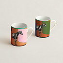 View: front, La Serpentine Hermès set of 2 mugs