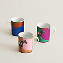 View: front, La Serpentine Hermès set of 3 mugs