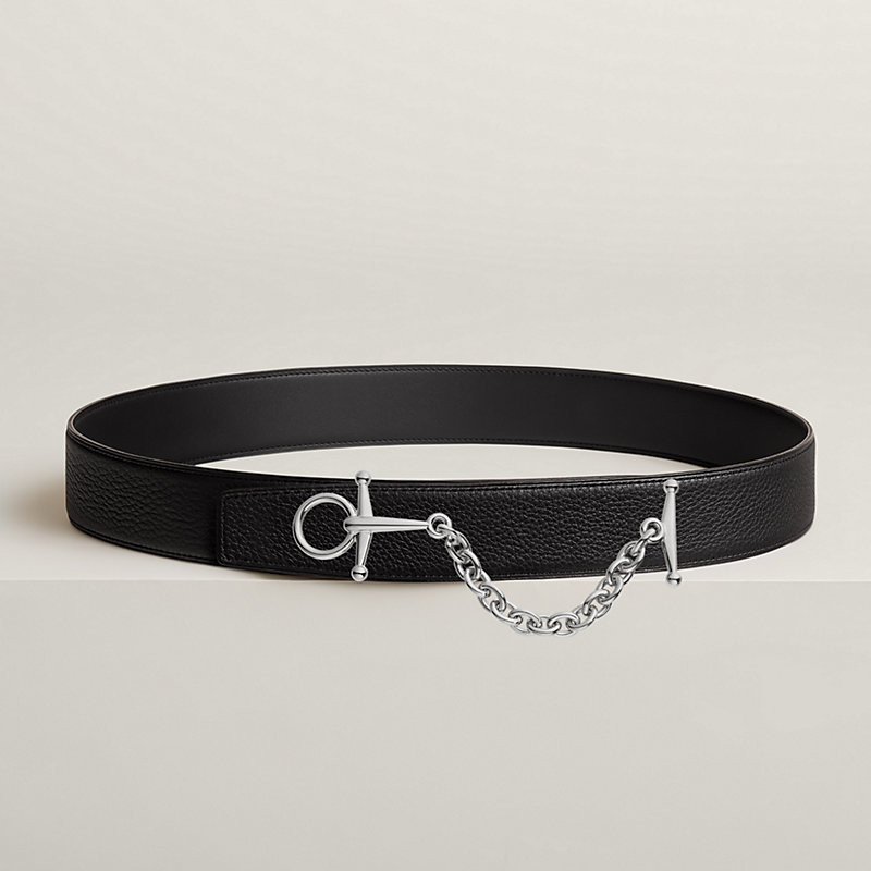 Lad belt buckle & Reversible leather strap 38 mm