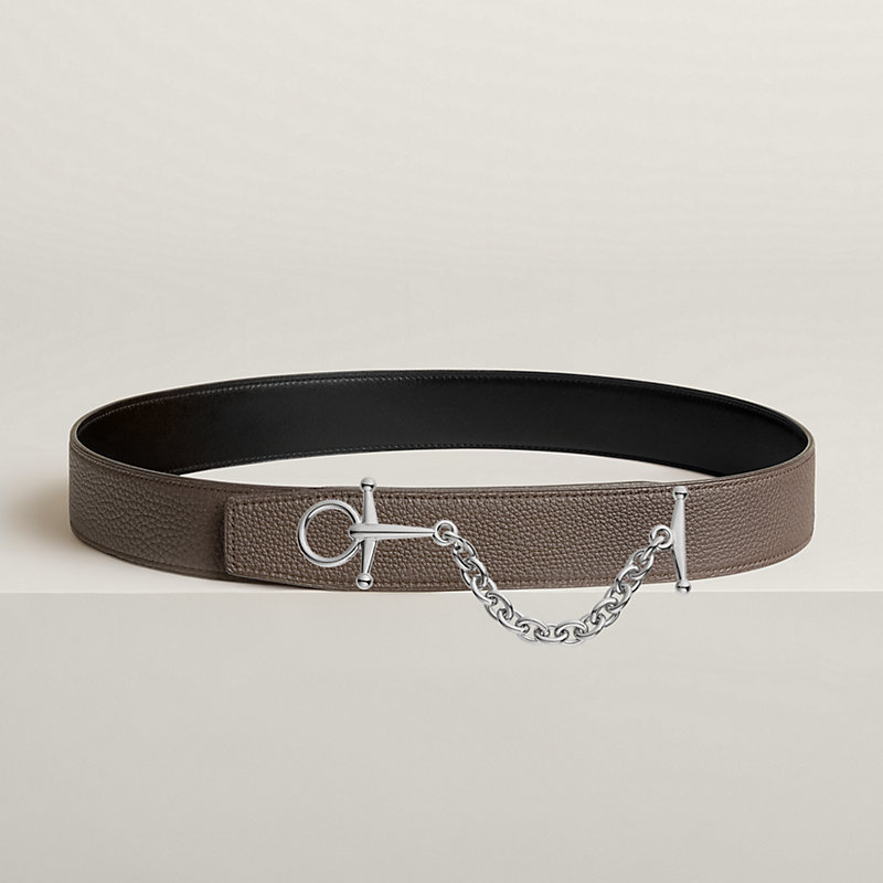 Lad belt buckle & Reversible leather strap 38 mm