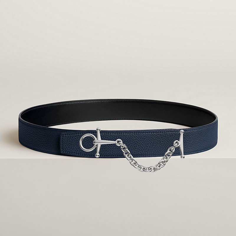 Lad belt buckle & Reversible leather strap 38 mm