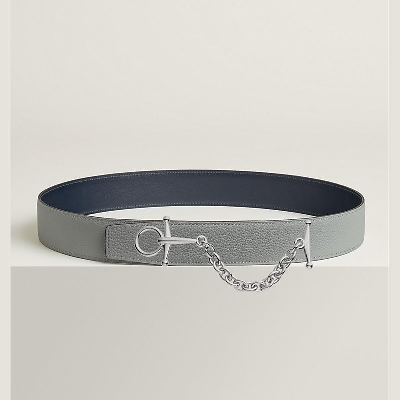 Lad belt buckle & Reversible leather strap 38 mm