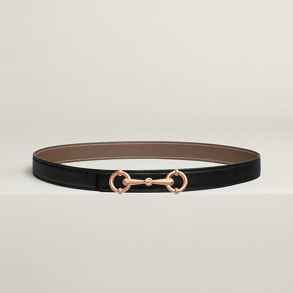 Lady Rider belt buckle & Reversible leather strap 24 mm | Hermès