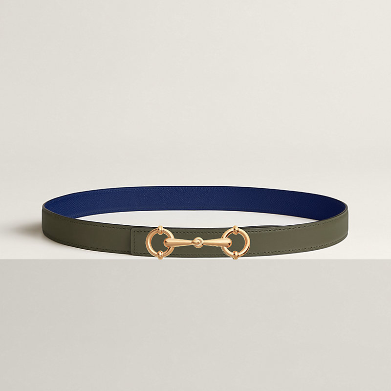Lady Rider belt buckle & Reversible leather strap 24 mm