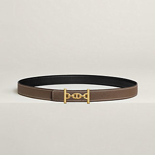 Hermes リバーシブルベルト Lagune 24mm Lagune belt buckle & Reversible leather strap 24 mm | Hermès USA
