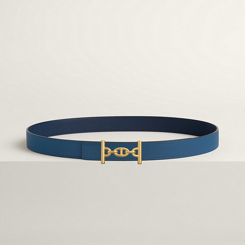 Lagune belt buckle & Reversible leather strap 24 mm