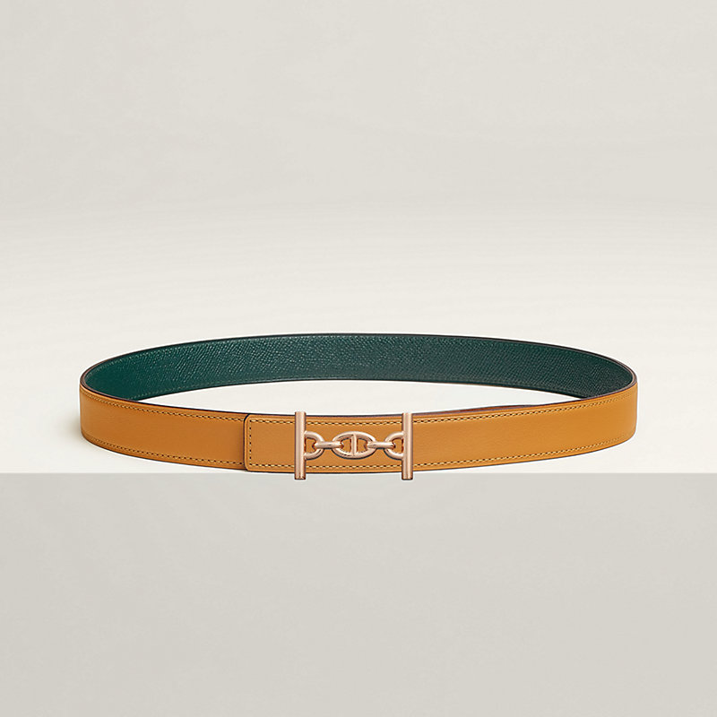 Lagune belt buckle & Reversible leather strap 24 mm