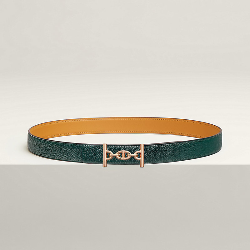 Lagune belt buckle & Reversible leather strap 24 mm