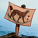 View: Worn, Le Guepard en Equilibre beach towel