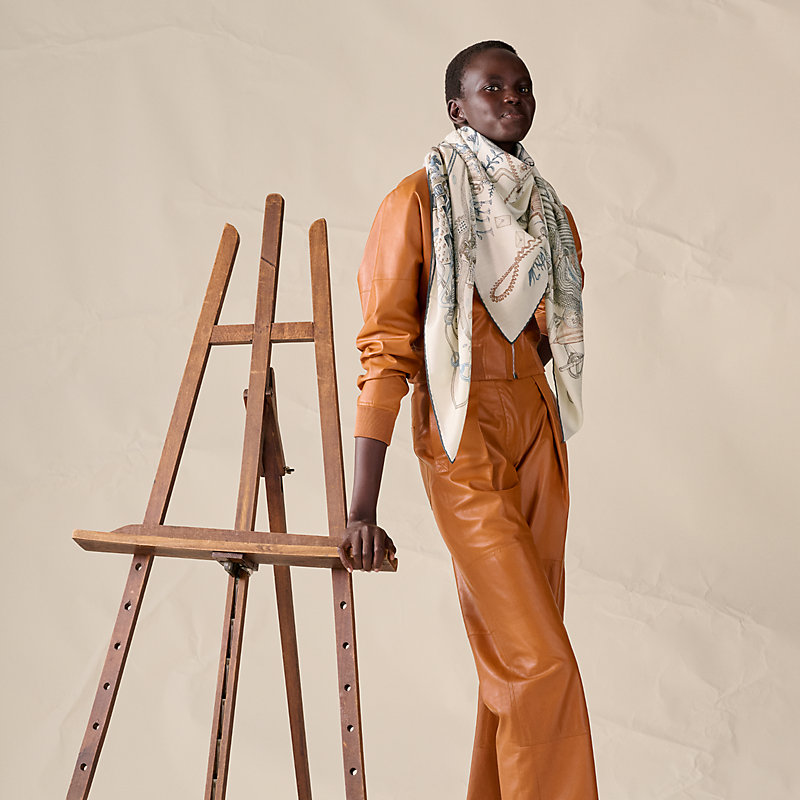 Le Monde d'Hermès shawl 140