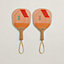 View: front, Les Cabanes set of 2 beach rackets