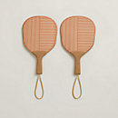 View: front, Les Cabanes set of 2 beach rackets