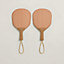 View: front, Les Cabanes set of 2 beach rackets