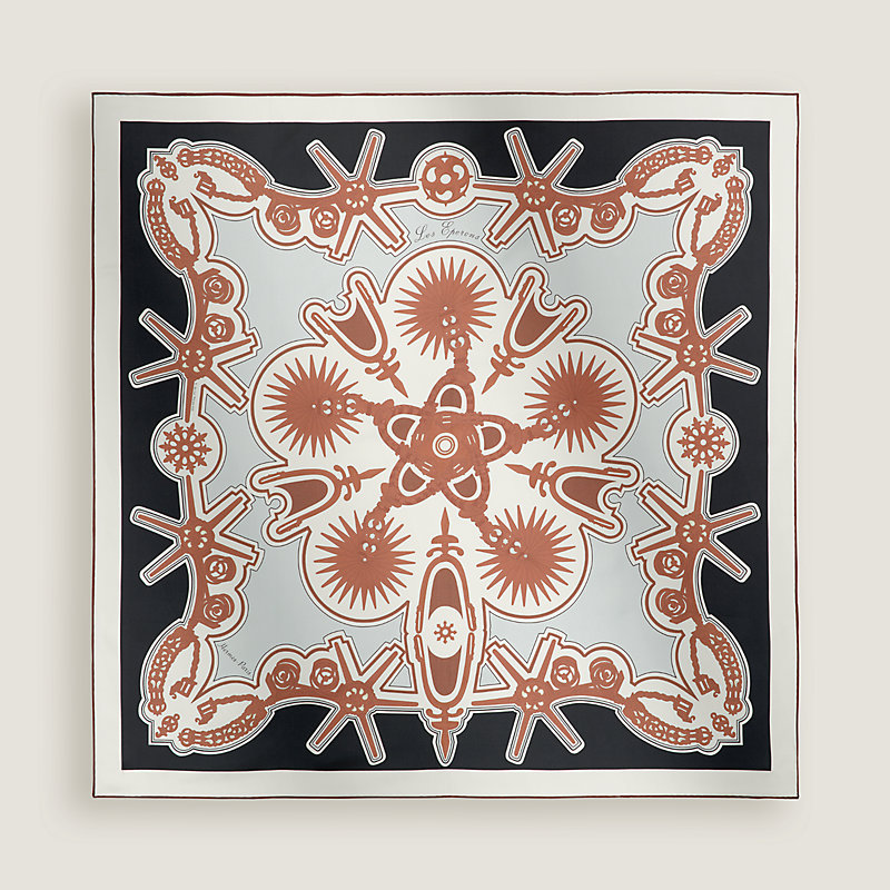 Les Eperons double face scarf 90