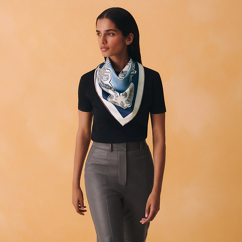 Les Eperons double face scarf 90