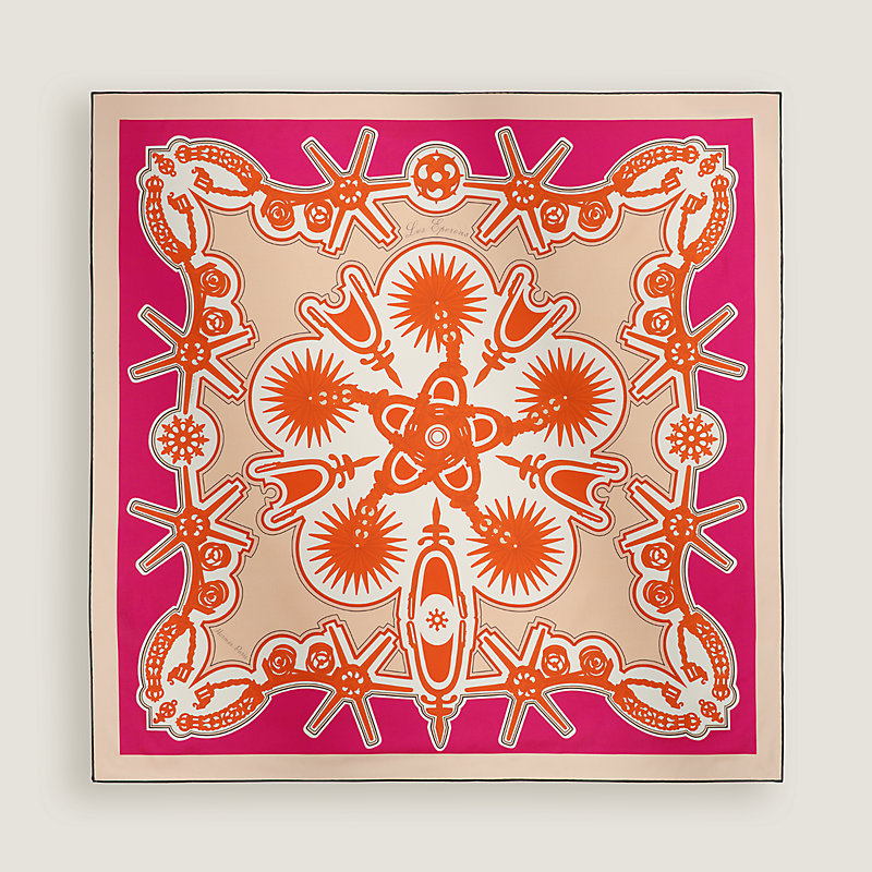 Les Eperons double face scarf 90