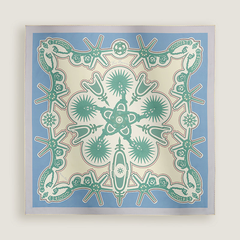 Les Eperons double face scarf 90