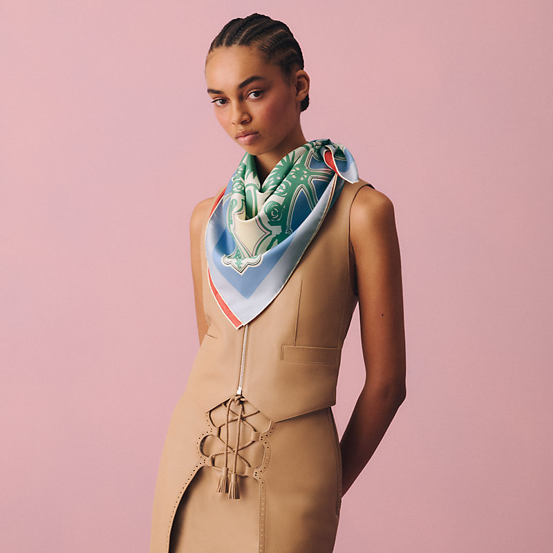 Les Eperons double face scarf 90