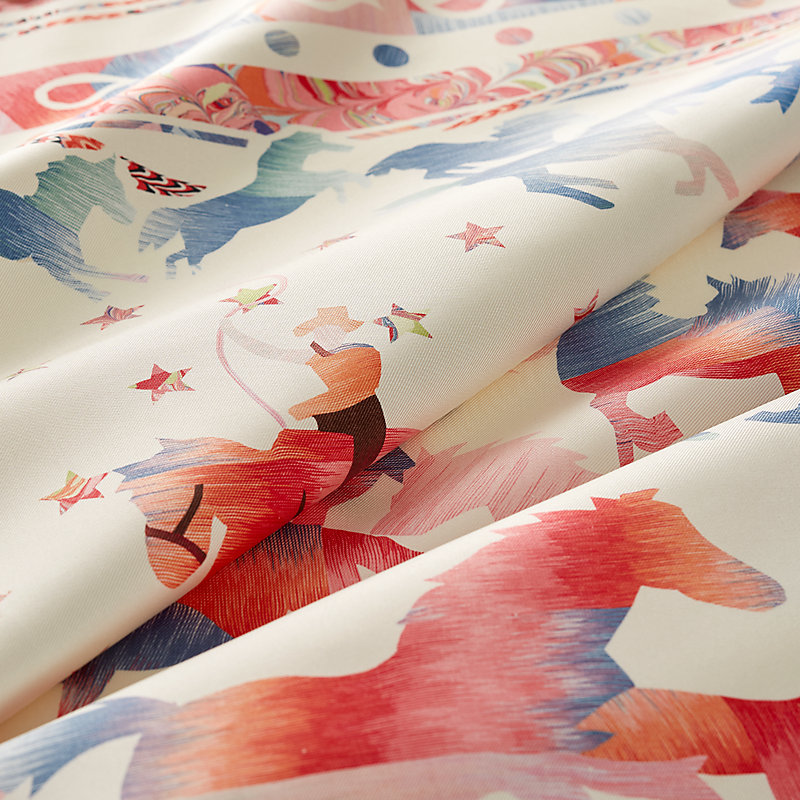 Les Mustangs Marble Silk scarf 90