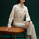 View: Worn, Les Necessaires d'Hermes "carre d'assise" low stool, high model