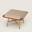 View: Worn, Les Necessaires d'Hermes "carre d'assise" low stool, high model