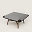 Les Necessaires d'Hermès "carre d'assise" low stool, high model, View: Worn, worn, view 1 of 4
