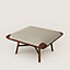Les Necessaires d'Hermès "carre d'assise" low stool, high model, View: Worn, worn, view 1 of 4
