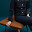 Les Necessaires d'Hermès "carre d'assise" low stool, high model 65, View: Worn, worn, view 3 of 4